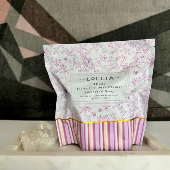 Lolli Other - Lolli Lavender & Honey Shower Steamers in Pink and White Packaging